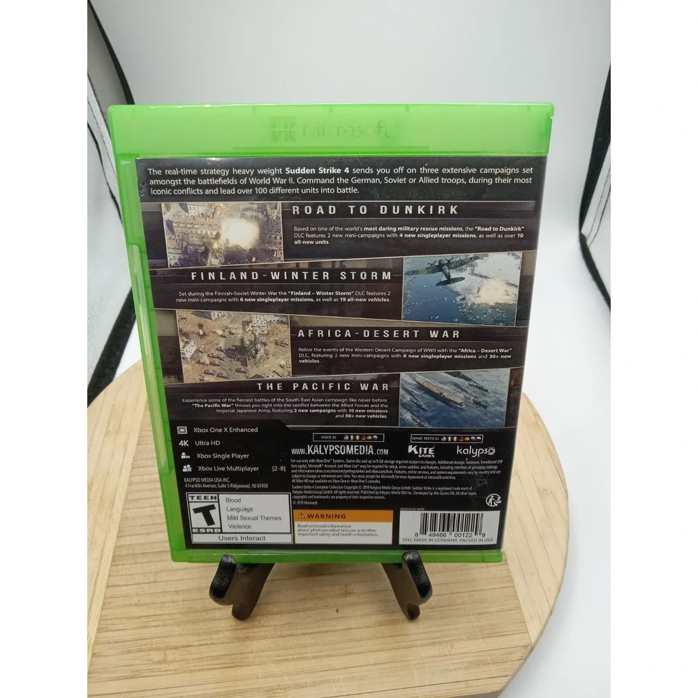 Sudden Strike 4: Complete Collection‎ (Microsoft Xbox One/Series X game) w/ case